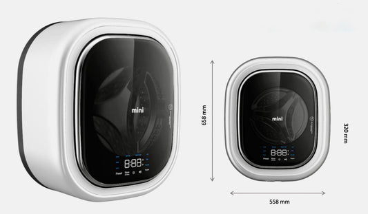 MobyWash Daewoo DY-BGX09 Weiß Europas Meistverkaufte Mini-Waschmaschine
