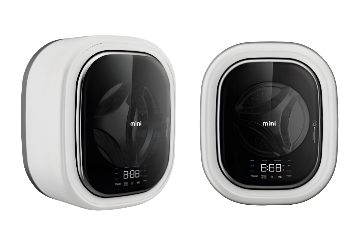 MobyWash Daewoo DY-BGX09 Weiß Europas Meistverkaufte Mini-Waschmaschine