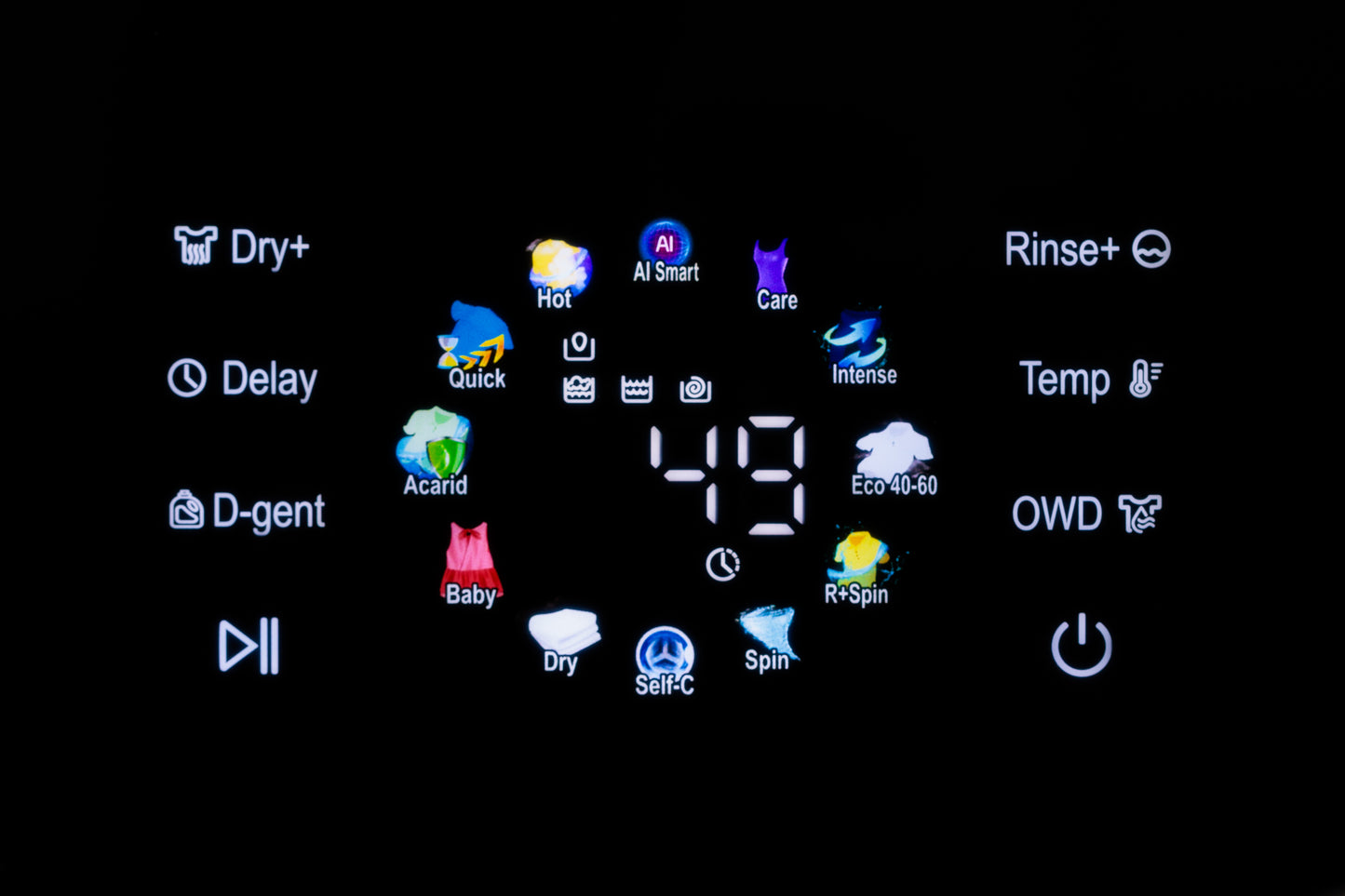 MobyWash Daewoo DY-BGX05 Anthrazit Schwarz Waschen und Trocknen