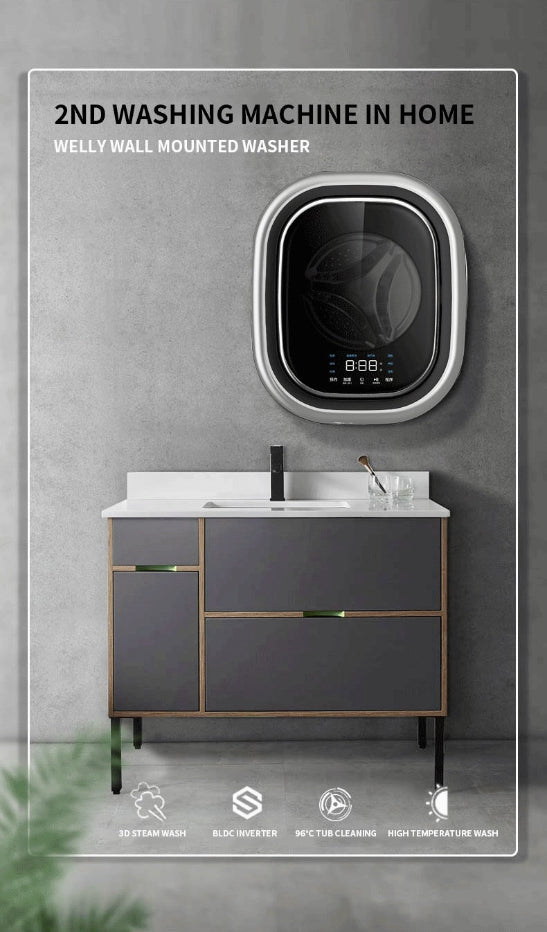 MobyWash Daewoo DY-BGX09 Weiß Europas Meistverkaufte Mini-Waschmaschine